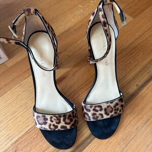 Ivanka Trump leopard print platform high heels
